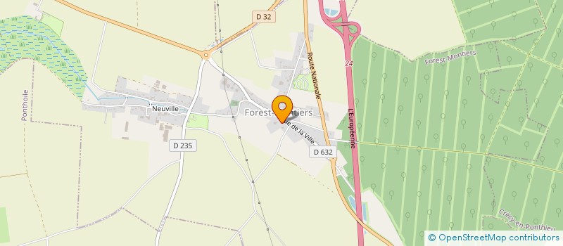 localisation de l'entreprise MONSIEUR JEAN LANDRIEUX  FOREST-MONTIERS