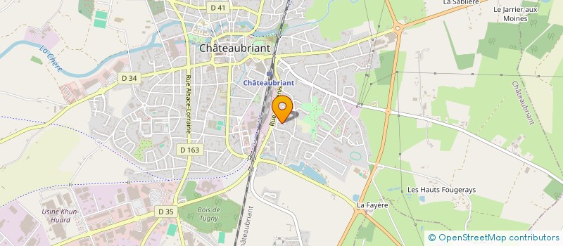 localisation de l'entreprise MONSIEUR JEAN LANE  CHATEAUBRIANT