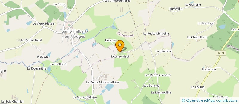 localisation de l'entreprise MONSIEUR JEAN LANGEVIN à SEVREMOINE