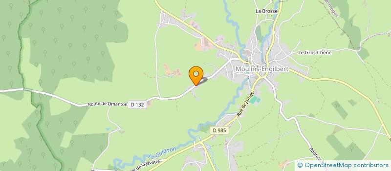 localisation de l'entreprise MONSIEUR JEAN LANGEVIN  MOULINS-ENGILBERT