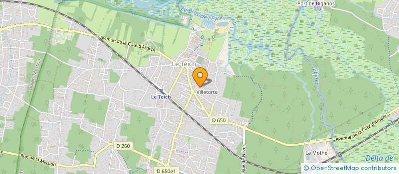 localisation de l'entreprise MONSIEUR JEAN LANNES  LE TEICH