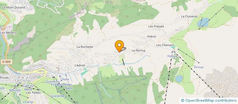 localisation de l'entreprise MONSIEUR JEAN LANSARD à LA CLUSAZ