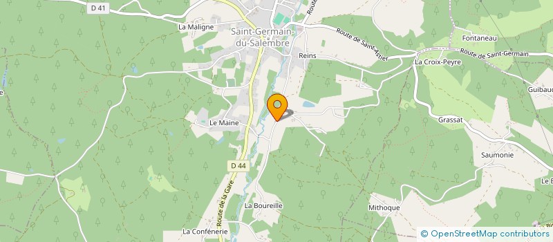 localisation de l'entreprise MONSIEUR JEAN LANXADE  SAINT-GERMAIN-DU-SALEMBRE