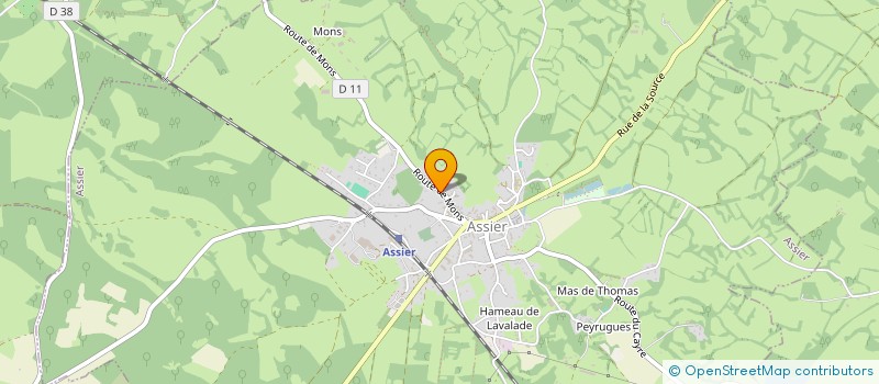 localisation de l'entreprise MONSIEUR JEAN LAPEYRE  ASSIER