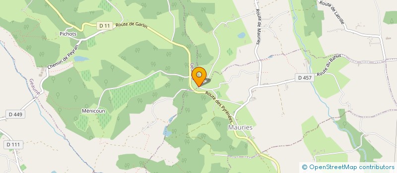 localisation de l'entreprise MONSIEUR JEAN LAPEYRE  PAYROS-CAZAUTETS