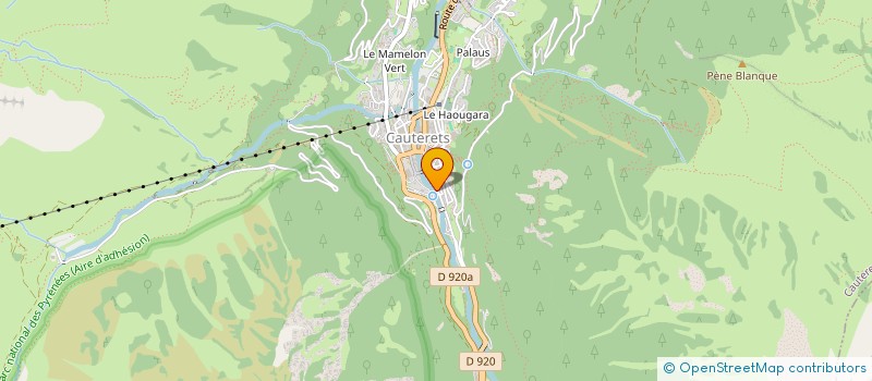 localisation de l'entreprise MONSIEUR JEAN LAPLAGNE  CAUTERETS