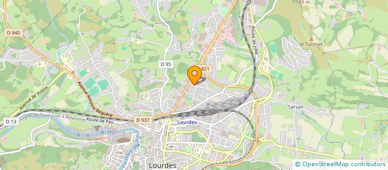 localisation de l'entreprise MONSIEUR JEAN LAPLAGNE à LOURDES