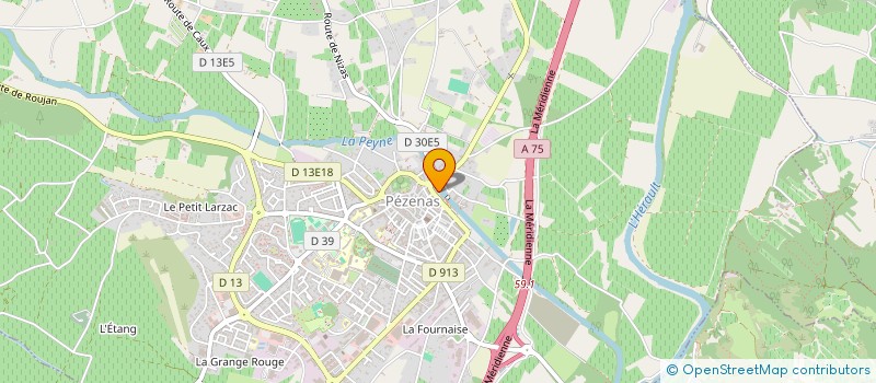 localisation de l'entreprise MONSIEUR JEAN LAPLANCHE  PEZENAS