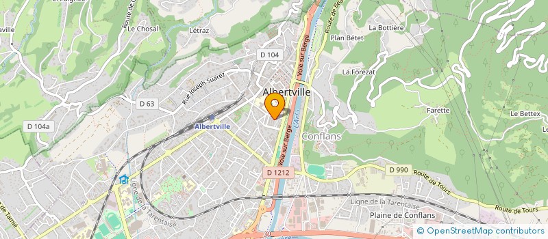 localisation de l'entreprise MONSIEUR JEAN LAPOSTOLLE  ALBERTVILLE