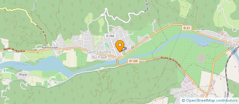 localisation de l'entreprise MONSIEUR JEAN LAPOUGE  CHARMES-SUR-RHONE