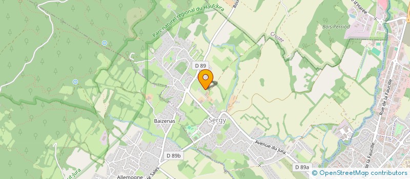 localisation de l'entreprise MONSIEUR JEAN LARACINE  SERGY