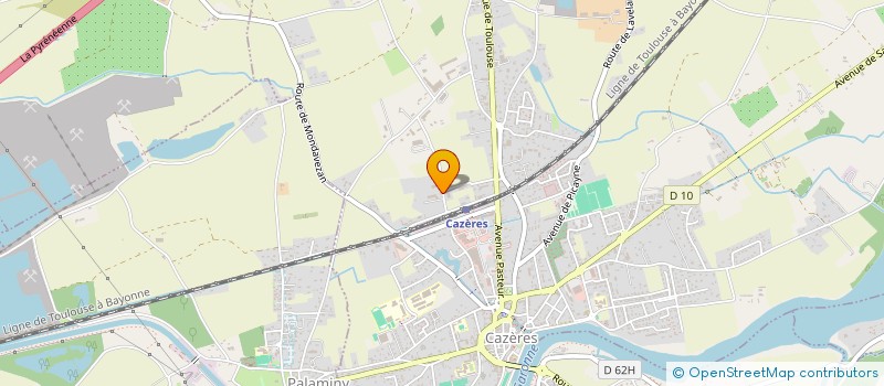 localisation de l'entreprise MONSIEUR JEAN LARIGALDIE  CAZERES