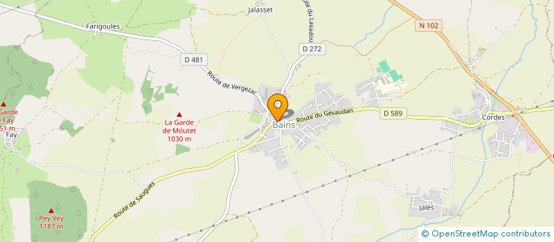 localisation de l'entreprise MONSIEUR JEAN LAROCHETTE  BAINS