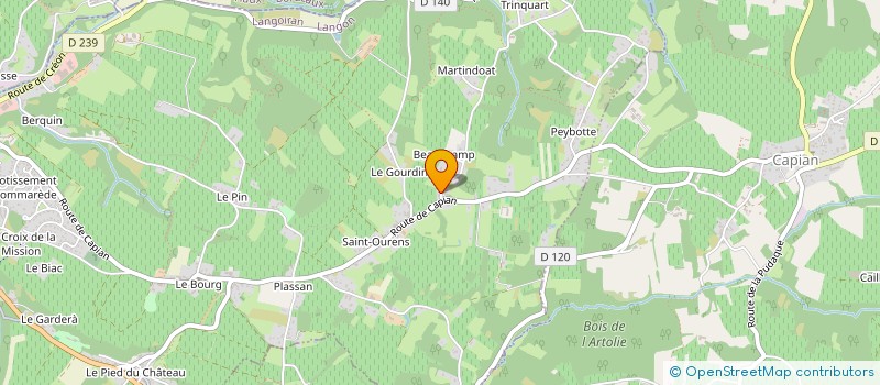 localisation de l'entreprise MONSIEUR JEAN LARRET  LANGOIRAN