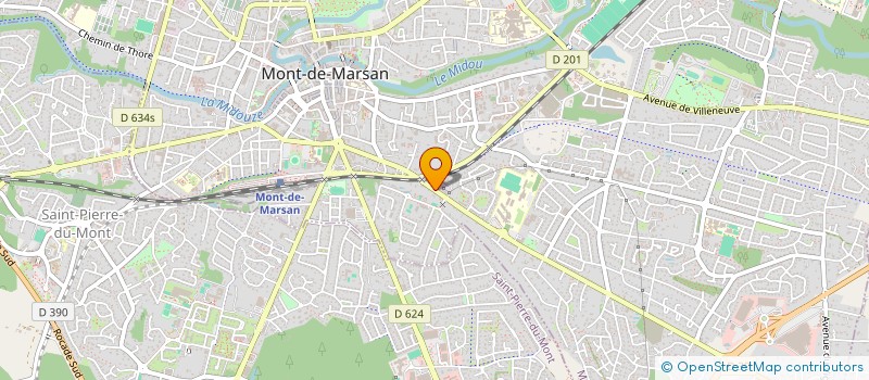 localisation de l'entreprise MONSIEUR JEAN LARRIGAUDIERE  MONT-DE-MARSAN