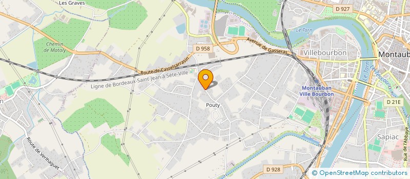 localisation de l'entreprise MONSIEUR JEAN LARROQUE  MONTAUBAN