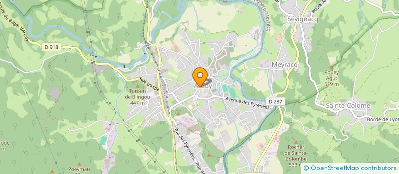 localisation de l'entreprise MONSIEUR JEAN LARROUY  ARUDY