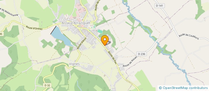 localisation de l'entreprise MONSIEUR JEAN LARTIGUE  MONTAGUT