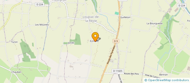 localisation de l'entreprise MONSIEUR JEAN LARTIGUE à LOUPIAC-DE-LA-REOLE