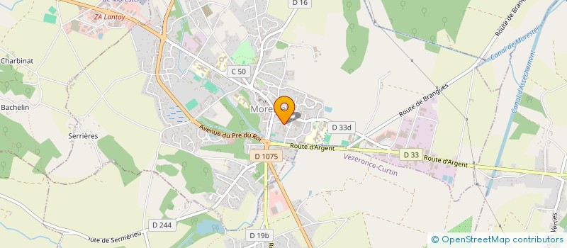 localisation de l'entreprise MONSIEUR JEAN LARUE  MORESTEL