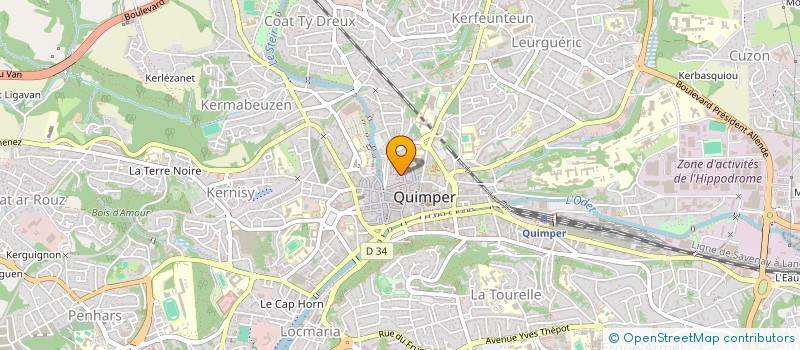 localisation de l'entreprise MONSIEUR JEAN LARVOL à QUIMPER