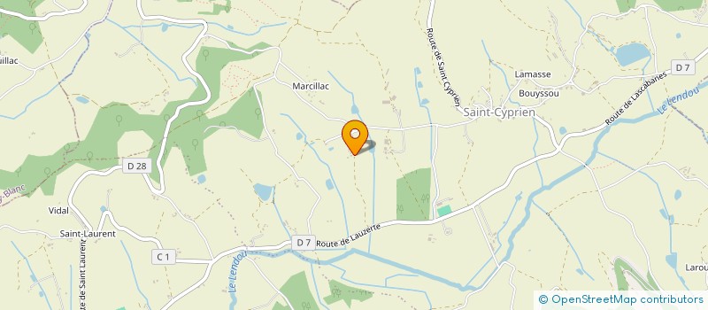 localisation de l'entreprise MONSIEUR JEAN LASBOUYGUES  LENDOU-EN-QUERCY