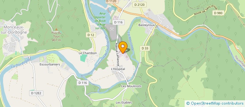 localisation de l'entreprise MONSIEUR JEAN LASCAZE à ARGENTAT-SUR-DORDOGNE