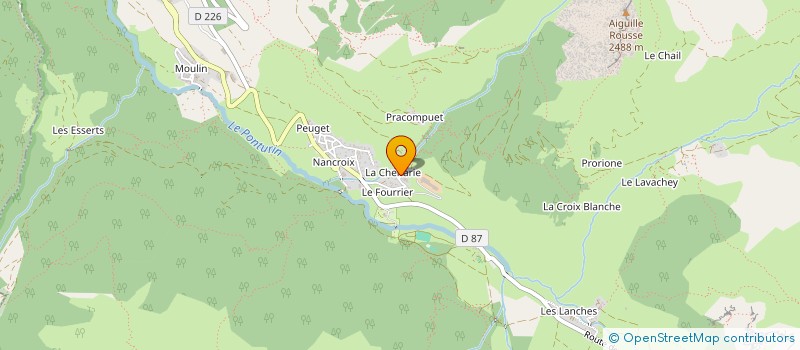 localisation de l'entreprise MONSIEUR JEAN LATHUILLERIE  AIME-LA-PLAGNE