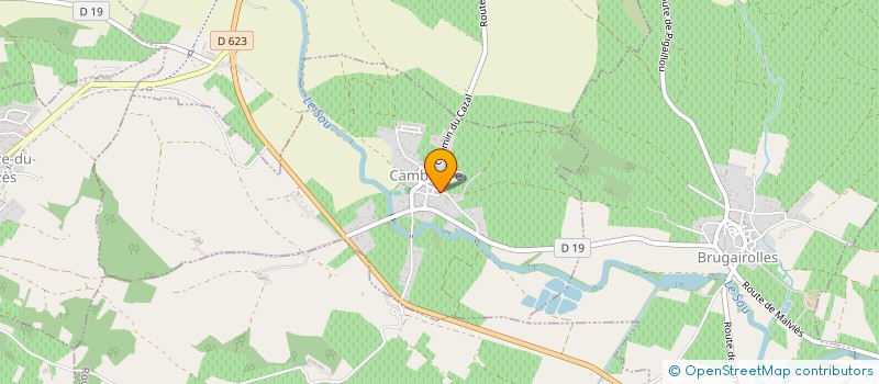 localisation de l'entreprise MONSIEUR JEAN LATORRE  CAMBIEURE