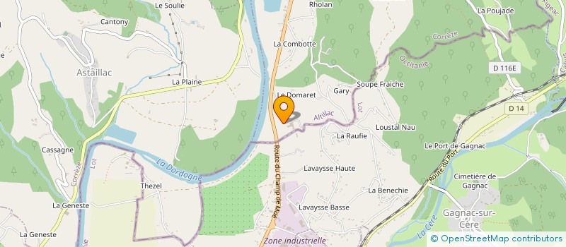 localisation de l'entreprise MONSIEUR JEAN LATREILLE à ALTILLAC