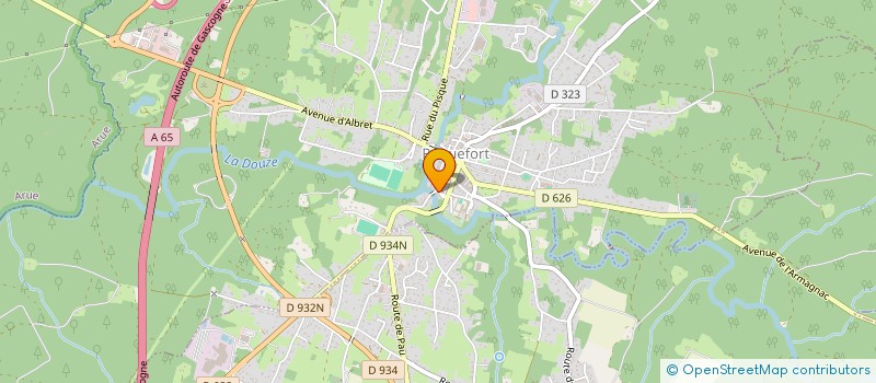 localisation de l'entreprise MONSIEUR JEAN LATRILLE  LENCOUACQ