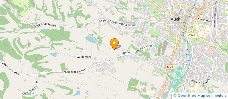 localisation de l'entreprise MONSIEUR JEAN LATRILLE à AUCH