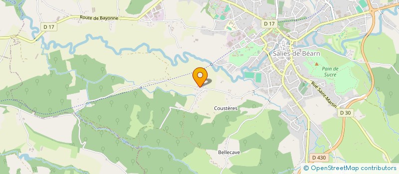 localisation de l'entreprise MONSIEUR JEAN LAUGAR à SALIES DE BEARN