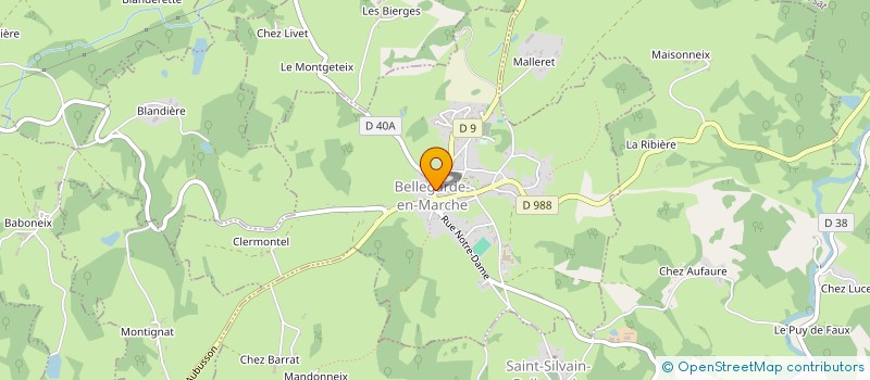 localisation de l'entreprise MONSIEUR JEAN LAURADOUX à BELLEGARDE-EN-MARCHE