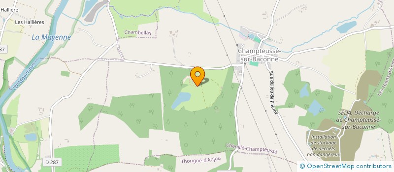 localisation de l'entreprise MONSIEUR JEAN LAURENCEAU  CHENILLE-CHAMPTEUSSE