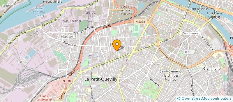 localisation de l'entreprise MONSIEUR JEAN LAURENDIN à LE PETIT-QUEVILLY