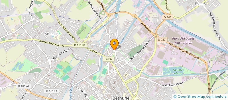 localisation de l'entreprise MONSIEUR JEAN LAURENT à BETHUNE