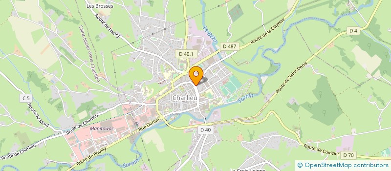 localisation de l'entreprise MONSIEUR JEAN LAURENT  CHARLIEU