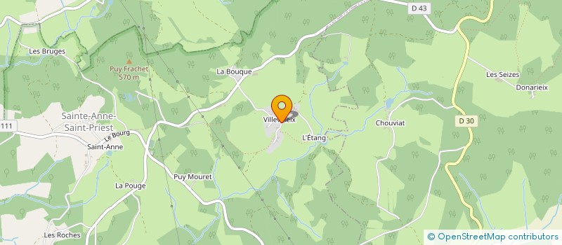 localisation de l'entreprise MONSIEUR JEAN LAURENT  SAINTE-ANNE-SAINT-PRIEST