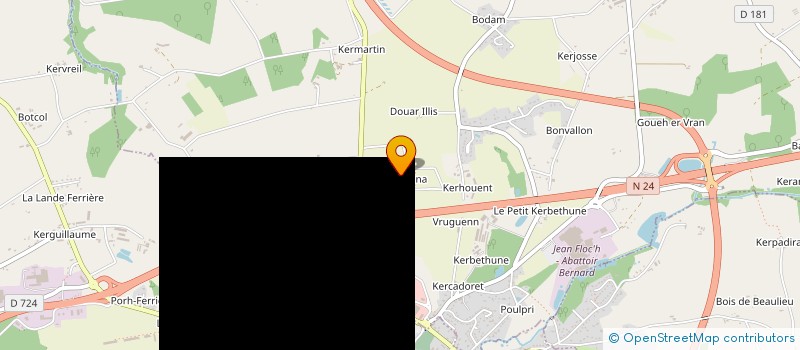 localisation de l'entreprise MONSIEUR JEAN LAURENT  MOREAC