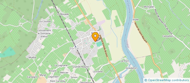 localisation de l'entreprise MONSIEUR JEAN-LAURENT CHORIER  BARSAC