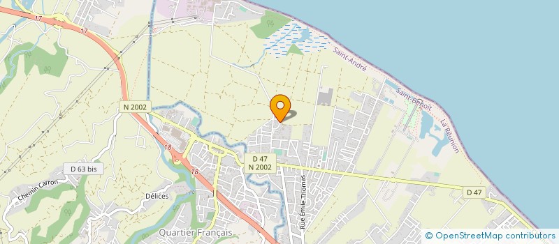 localisation de l'entreprise MONSIEUR JEAN LAURENT DARMALINGOM  SAINT-ANDRE