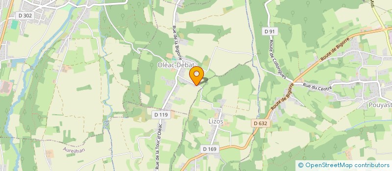 localisation de l'entreprise MONSIEUR JEAN-LAURENT JOURET  OLEAC-DEBAT