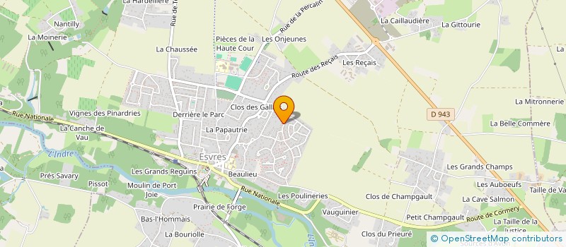 localisation de l'entreprise MONSIEUR JEAN-LAURENT LAVALETTE  ESVRES