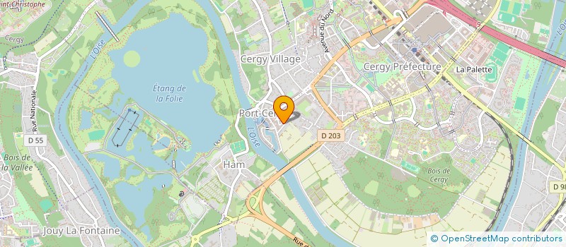 localisation de l'entreprise MONSIEUR JEAN-LAURENT SPORRER  CERGY