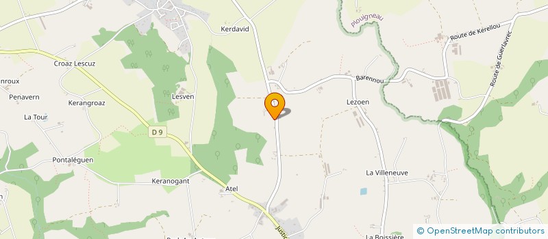 localisation de l'entreprise MONSIEUR JEAN LAUTROU à PLOUGONVEN