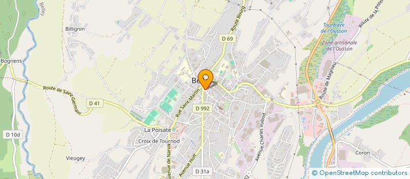 localisation de l'entreprise MONSIEUR JEAN LAVAUD  BELLEY