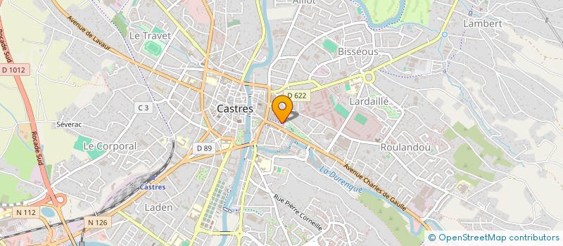 localisation de l'entreprise MONSIEUR JEAN LAVEDAN  CASTRES