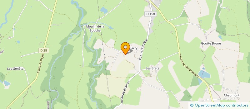 localisation de l'entreprise MONSIEUR JEAN LAVEDRINE  VILLEFRANCHE D'ALLIER