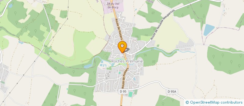 localisation de l'entreprise MONSIEUR JEAN LAVENAC  ROCHES-PREMARIE-ANDILLE